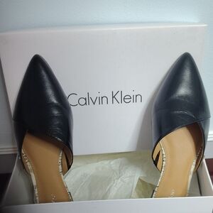 Calvin Klein Women's Black Leather Shoes